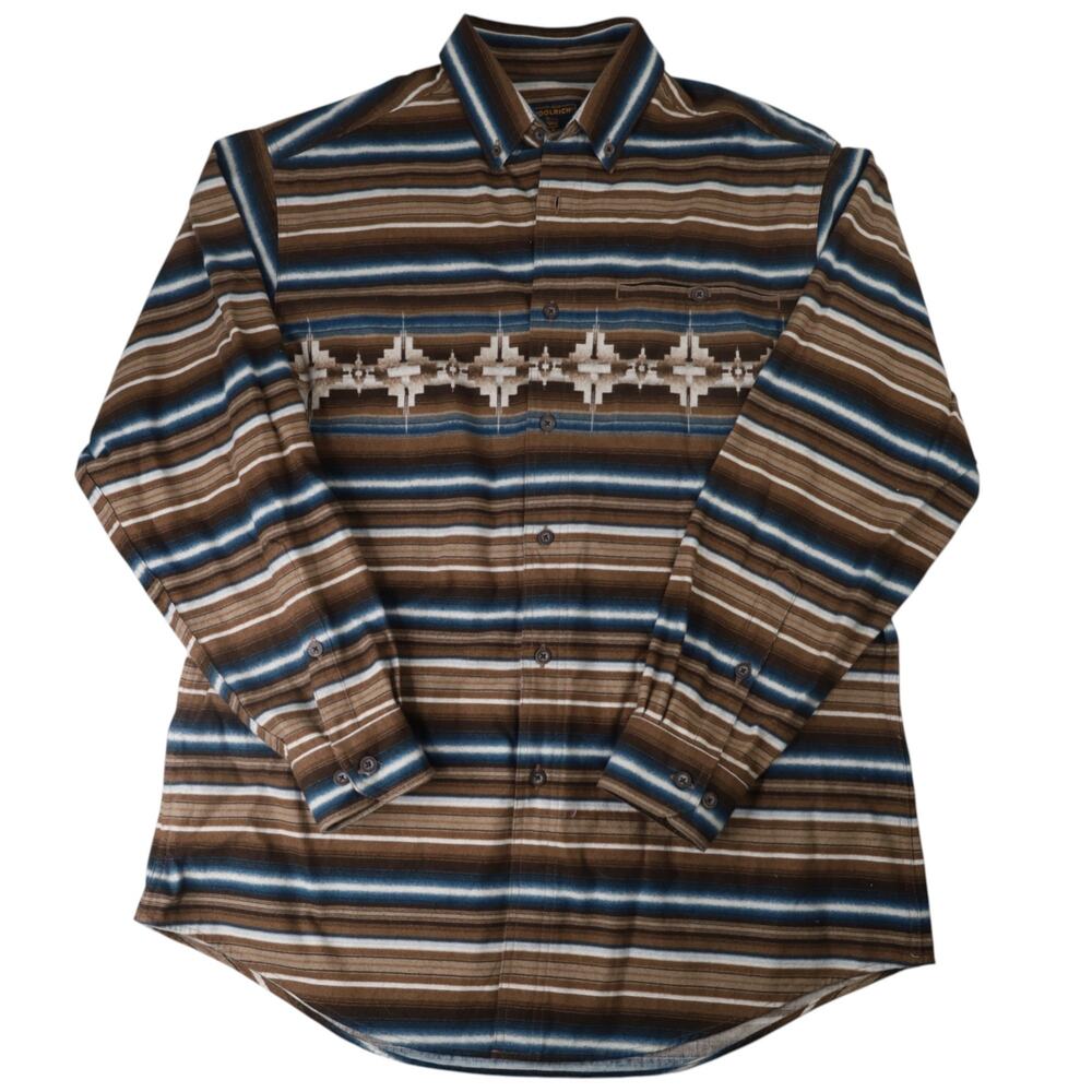 Vintage Woolrich Aztec Design Thick Flannel Shirt